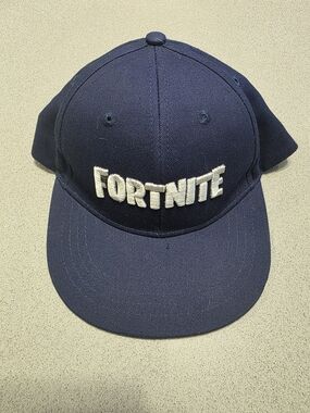 Kids Navy Baseball Cap - Embroidered Logo